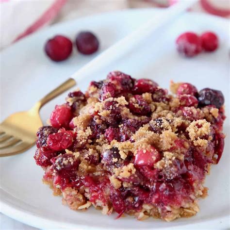 Oatmeal Cranberry Bars Recipe - WhitneyBond.com