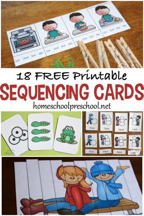 3 Step Sequencing Cards Free Printables For Preschoolers Free