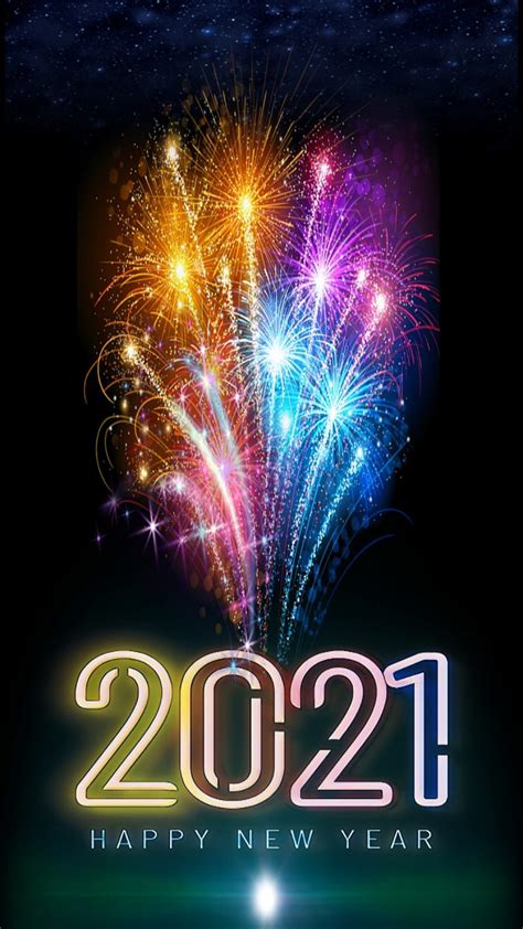 Happy New Year Fireworks Wallpaper