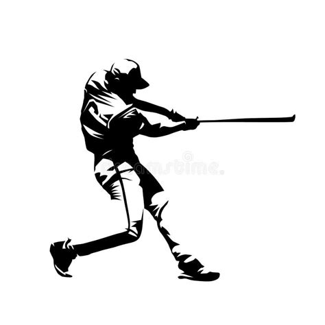 Baseball Bat Vector Silhouette