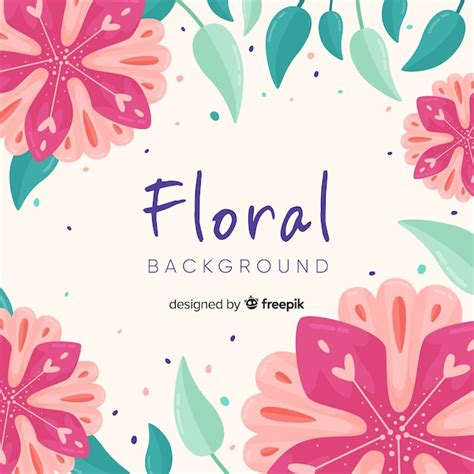 Fondo Floral Colorido Con Dise O Plano Vector Gratis