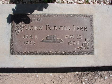 John Forster Fenn 1923 1934 Find A Grave Memorial