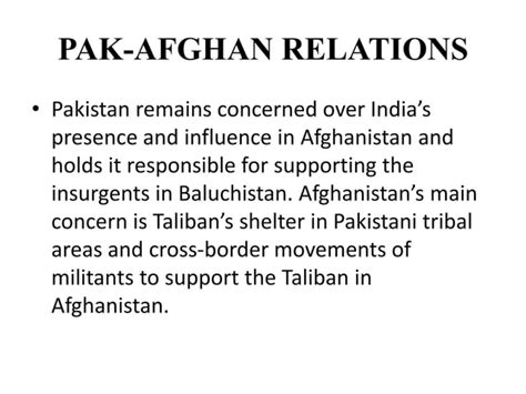 Pak Afghan Relations Ppt