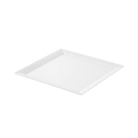 White porcelain square plate