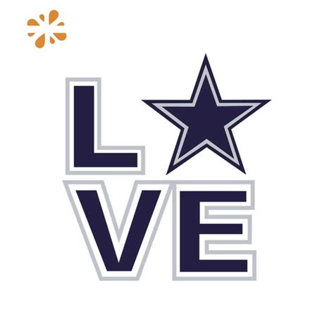 Love Dallas Cowboys Svg Sport Svg Dallas Cowboy Svg Dalla Inspire