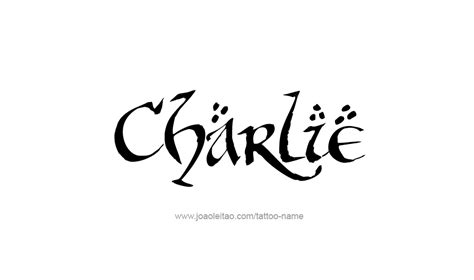 Charlie Name Tattoo Designs