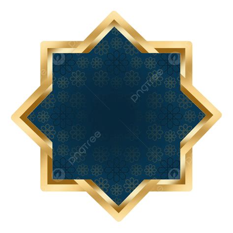 Marco Isl Mico Dorado Png Islamic Borde De Oro Marco Png Y Psd Para