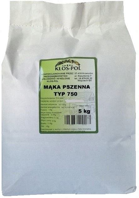 Mąka pszenna typ 750 5KG KŁOS POL 9432644553 Allegro pl