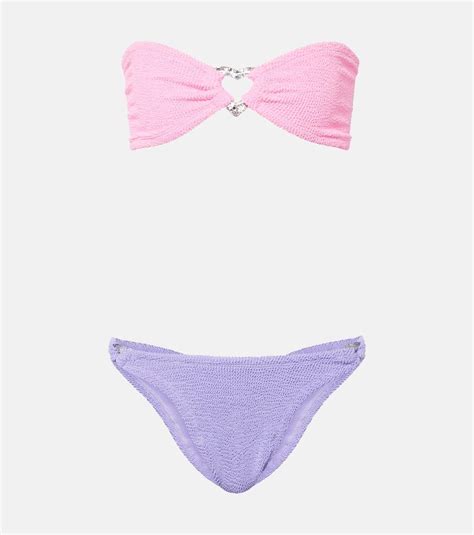 Hunza G Duo Nicole Bikini In Purple Lyst