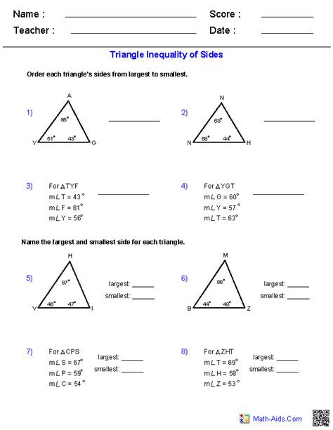 Isosceles And Equilateral Triangles Worksheet