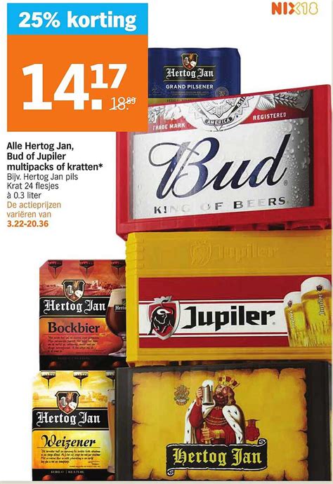 Alle Hertog Jan Bud Of Jupiler Multipacks Of Kratten Korting