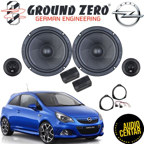 Opel Corsa D komplet zvučnika Ground Zero Iridium CS Audio Centar