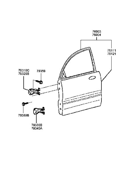 Genuine Hyundai Panel Assembly Front Door Rh