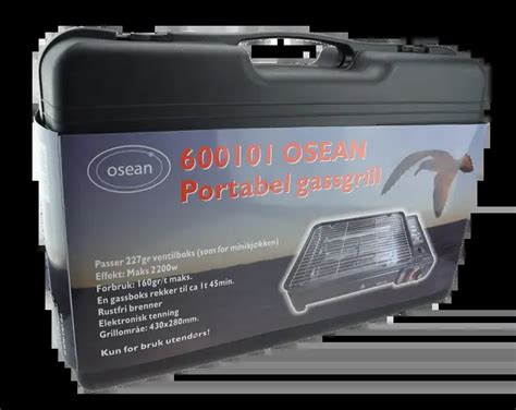 Osean Portabel Gassgrill Minikj Kken I Liten Koffert For Gassboks