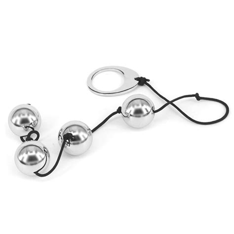 Meselo Stainless Steel 4 Balls Kegel Ball Ben Wa Balls Vaginal Anal Beads Metal Butt Plug Metal