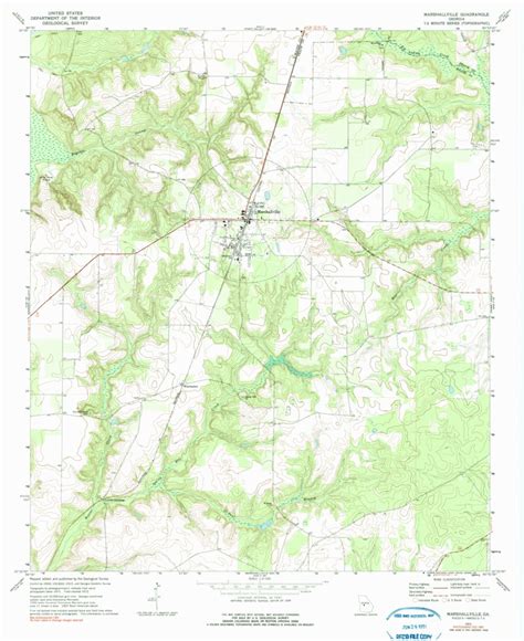 Marshallville, GA (1972, 24000-Scale) Map by United States Geological Survey | Avenza Maps