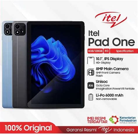 Jual ITel Pad One RAM 4GB ROM 128GB Tablet 10 Inch 6000mAh Light