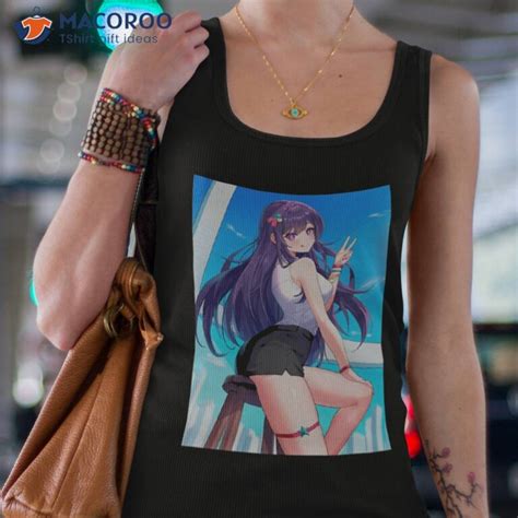 Sexy Hoshino Ai Hot Boobs Tits Thighs Ass Butt Oshi No Ko Lewd Hentai Ecchi Anime Girl Shirt