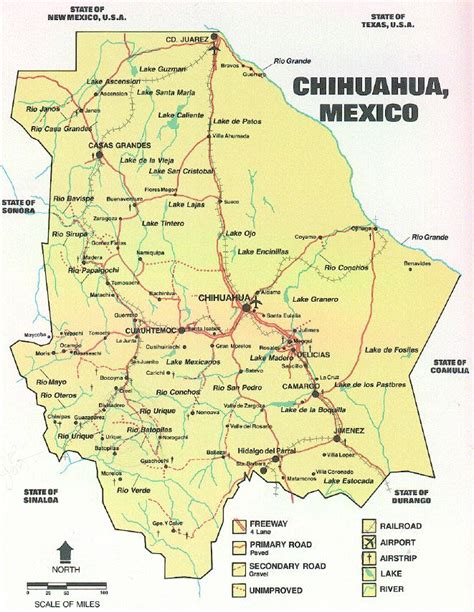 Mapa Del Estado De Chihuahua Con Municipios Mapas Para Descargar E