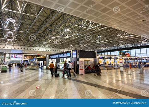 Milan Milano Malpensa Mxp Airport Terminal 1 In Italy Editorial Photo