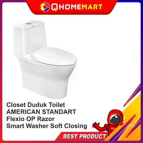 Closet Duduk Toilet American Standard Flexio Op Razor Smart Washer Soft