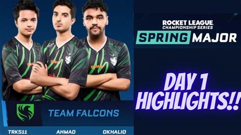 Team Falcons Highlights Day 1 Rlcs Spring Major Youtube