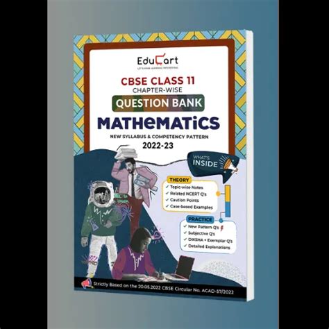 Educart CBSE Class 11 MATHS Question Bank Book For 2022 23 Includes