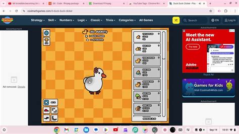 Playing Duck Duck Clicker In Cool Math Games Youtube