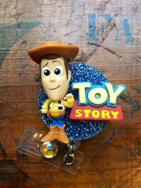 Toy Story Sheriff Woody Id Badge Reel Weighs Approx Oz Etsy