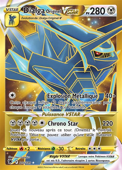 SS10 210 189 Dialga Originel VSTAR PoKéMoN