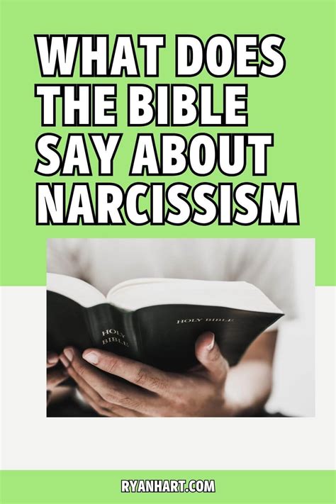 What Does The Bible Say About Narcissism Ryan Hart