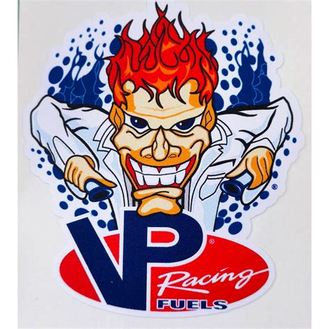 Sticker Print Vp Racing Fuels Motor Oil Vp Mad Scientist Sticker Motor Kecil Shopee Malaysia