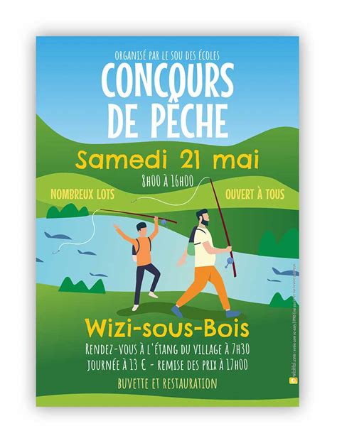 Concours De P Che Vos Affiches Personnalis Es Flyers Panneaux En