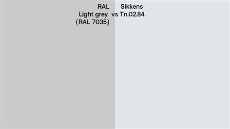 RAL Light Grey RAL 7035 Vs Sikkens Tn 02 84 Side By Side Comparison