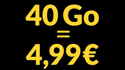 Spécial Black Friday Forfait mobile 40 Go à 5 euros par mois Le