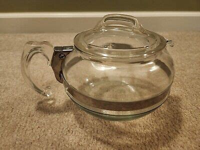 Vintage Pyrex Teapot 8126 B With Lid Glass Flameware Tea Pot EBay