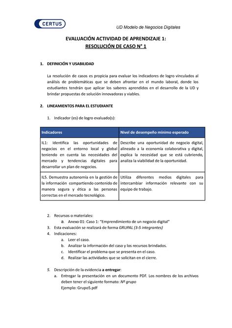 Lineamientos De Evaluacion Aa Evaluaci N Actividad De Aprendizaje