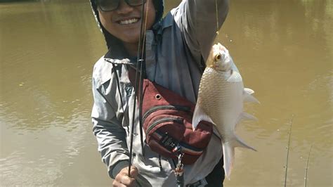 Mancing Ikan Tawes Dengan Menggunakan Umpan Buah Sawit Dan Roti