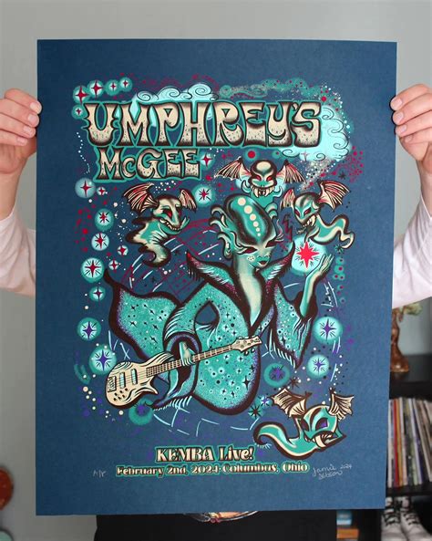 Umphrey S McGee Columbus 24 Jam Prints PosterDrops