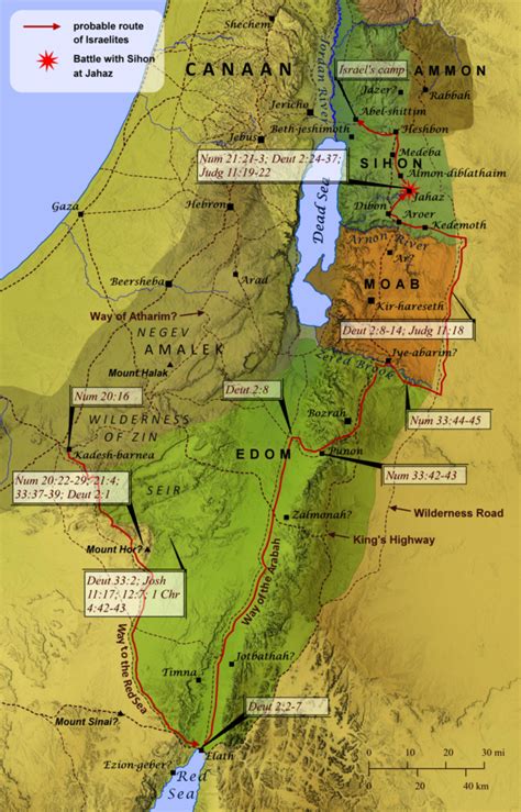 Israelites Journey From The Wilderness To Canaan The Surly Curmudgeon