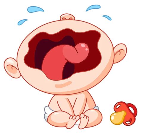 Baby Crying Vector Art Stock Images Depositphotos