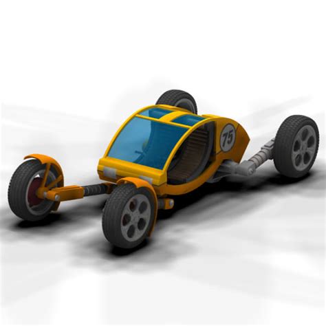 3d Model Razor Sci Fi Racing Buggy For Poser Cgtrader