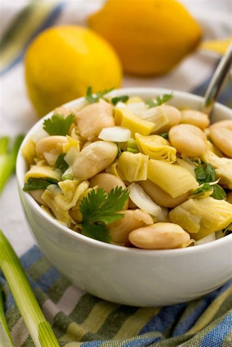 White Bean And Artichoke Salad Recipe Vegetarian Recipes Artichoke Salad Veggie Recipes