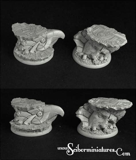 Egyptian Ruins 40mm Round Edge Bases Set 2 2 Scibor Bases