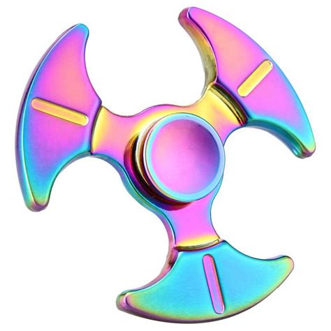 Zinc Alloy Rainbow Fidget Spinner Hammerhead Blade