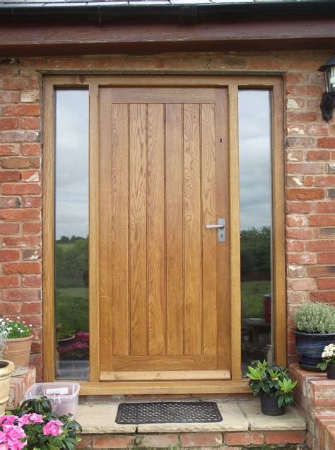 Solid Oak Front Door With Side Lightsoak Doorbespoke Doorexternal