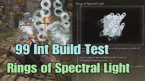 Elden Ring Dlc Int Rings Of Spectral Light Spell Demonstration Sorc