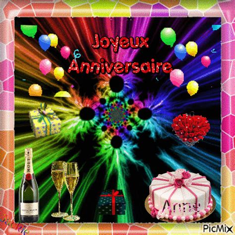 Joyeux Anniversaire Carte anniversaire animée Joyeuse anniversaire