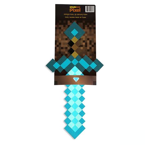 Espada Minecraft De Espuma Diamante Xpixel