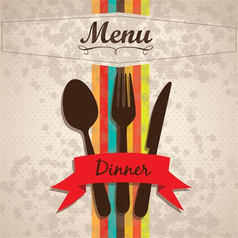 Restaurant menu cover vector